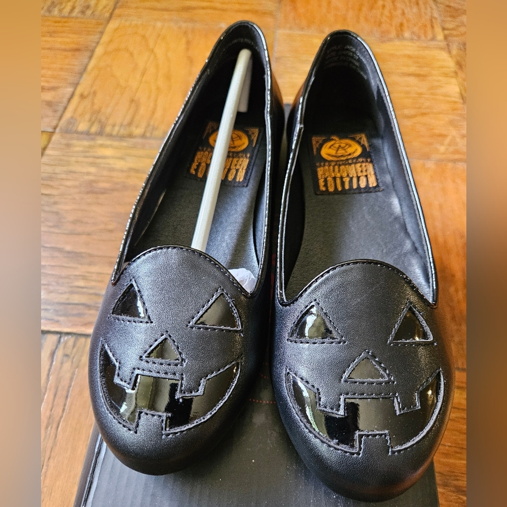 Strange Cvlt Halloween Edition Goth Black Flats
